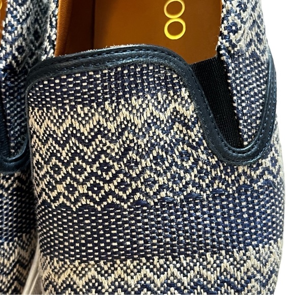 Jimmy Choo Demi Woven Skate Sneaker Navy/Marble US 10 Authentic Slip Ons Flats - Picture 13 of 15